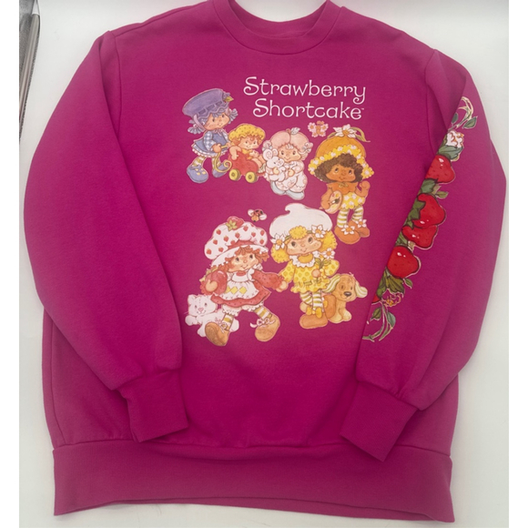 Strawberry Shortcake Tops - Strawberry Shortcake Pink Graphic Sweatshirt M